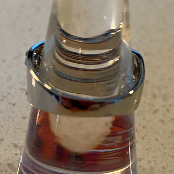 Sterling silver over cooper multi color ring. 4 different color simulated stones - Picture 12 of 13